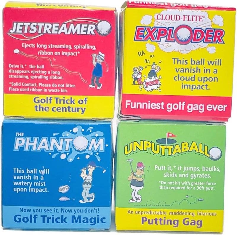 Empire Magic Loftus Lot 8 Trick Golf Balls - Jokes Including Exploding, Mist, Wobble, and Stream Effects - Image 2